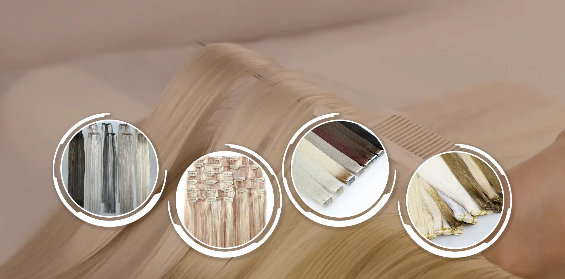 Fábrica de extensões de cabelo OEM e ODM