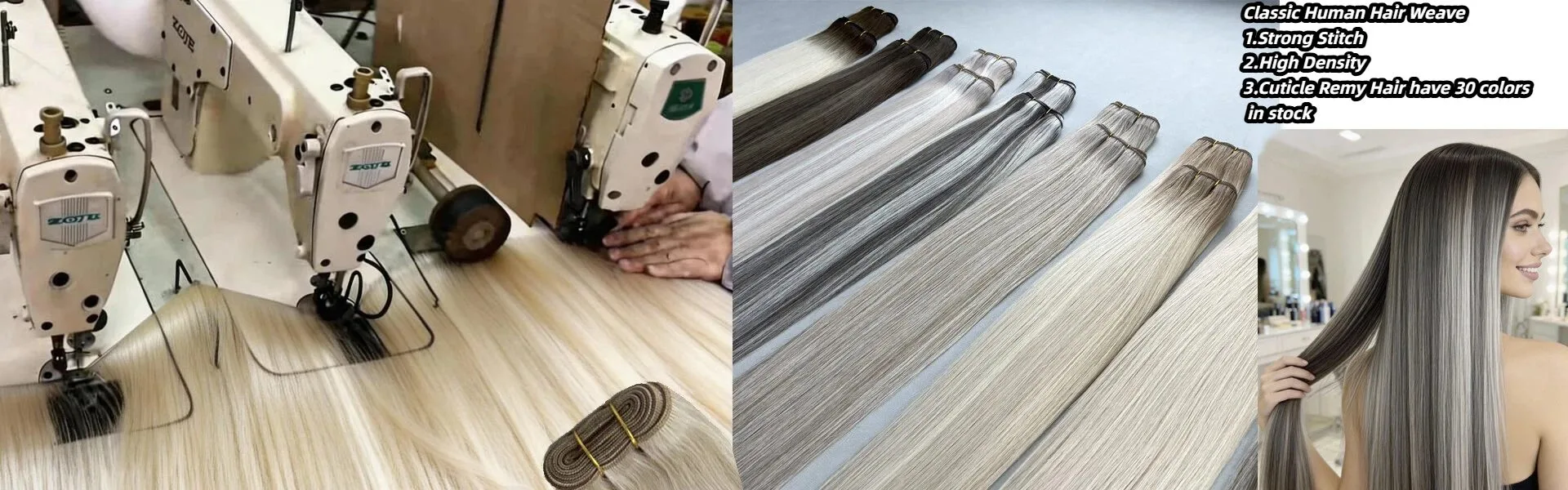 Tecido de cabelo humano