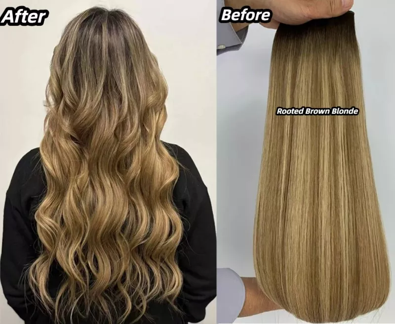 Como as extensões de cabelo premium criam impacto antes e depois