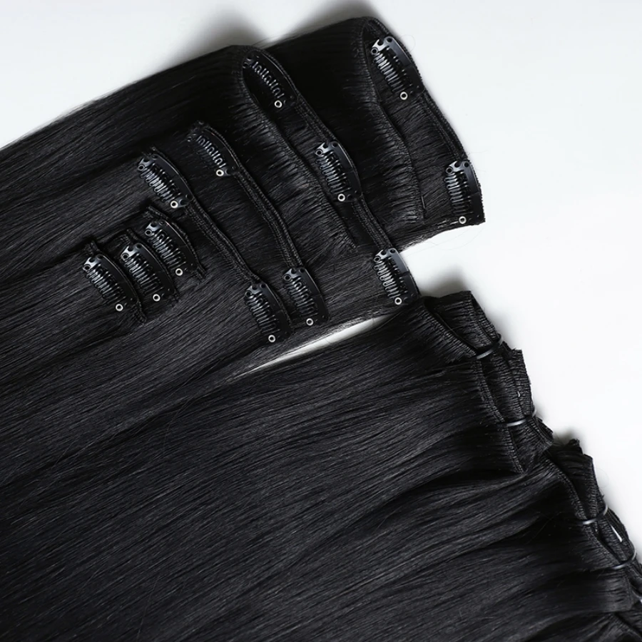 Grampo em extensões de cabelo Remy cabelo humano