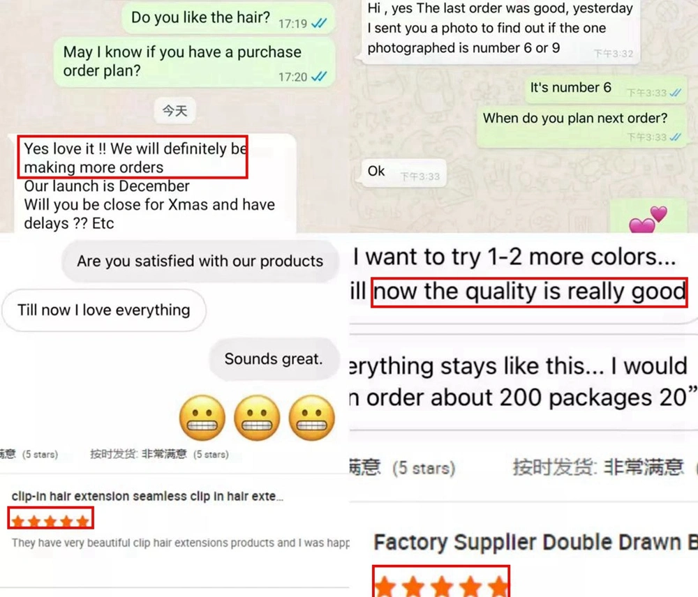 Human Hair Extension Weft