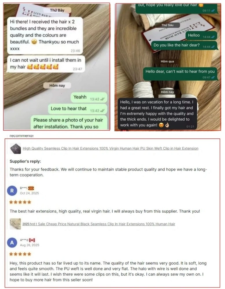 Human Hair Weft Extensions