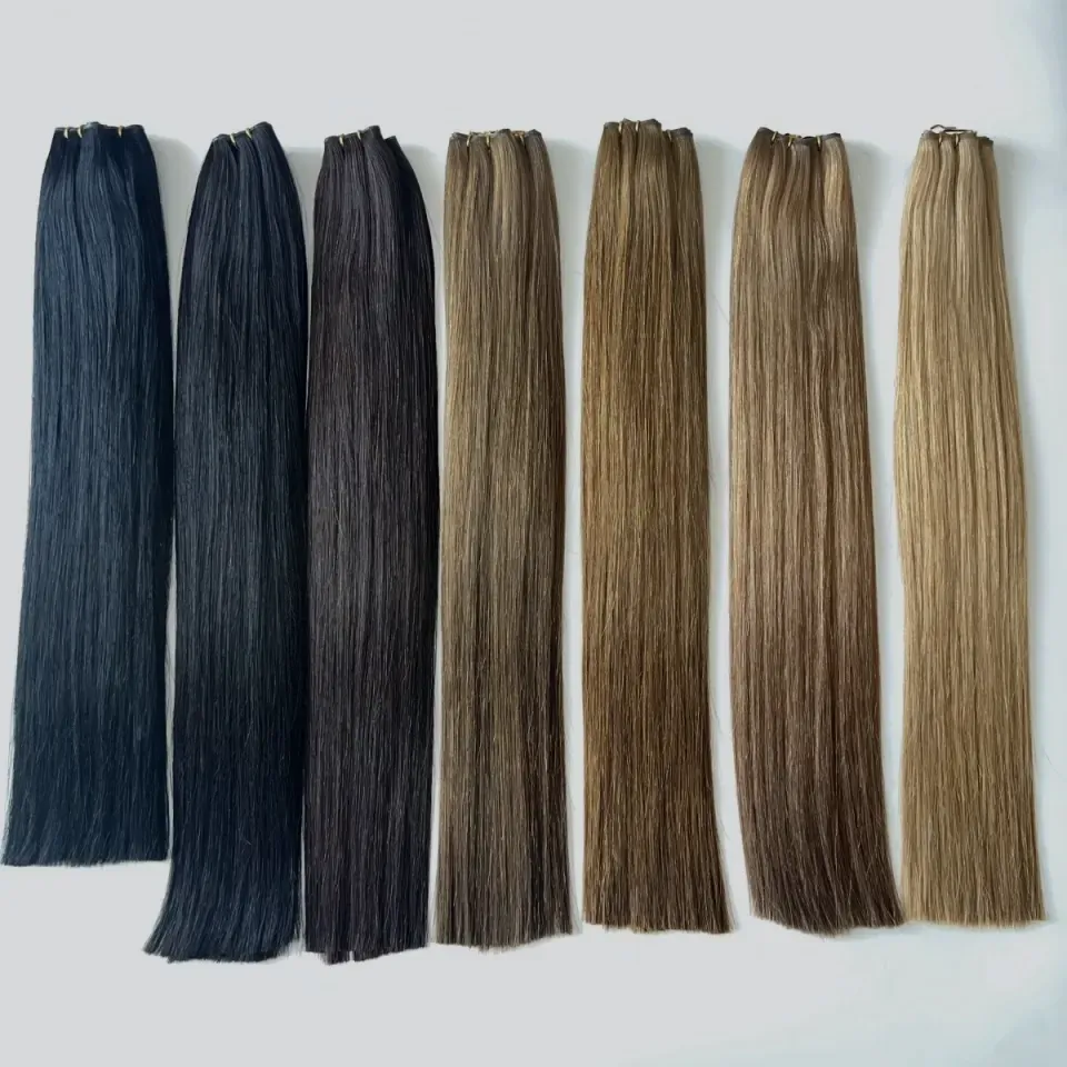 Extensões de cabelo de trama genial invisível
