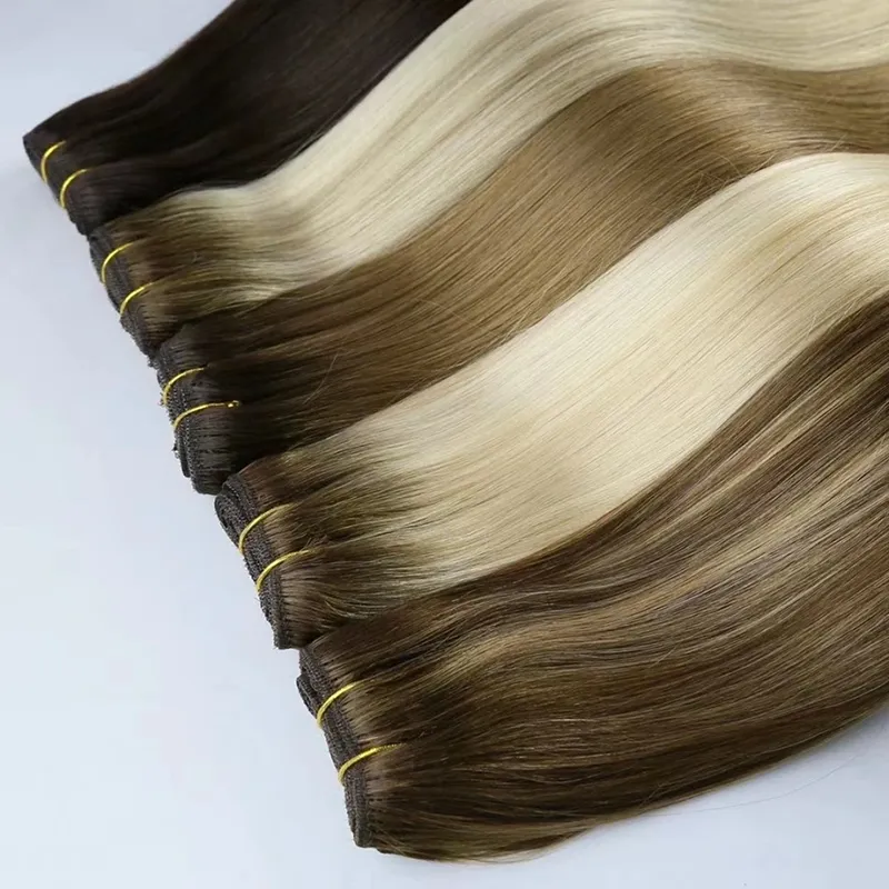 Extensões de cabelo de trama cabelo humano